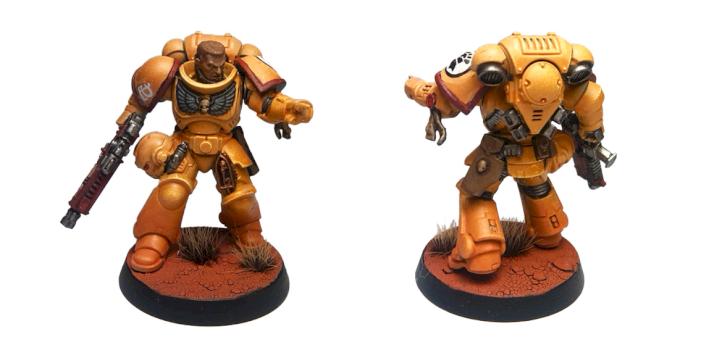 Imperial Fists Primaris Sergeant by Nana, Age 7 by haedrin