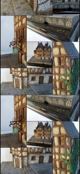 Tudor Row Houses by Zaboo
