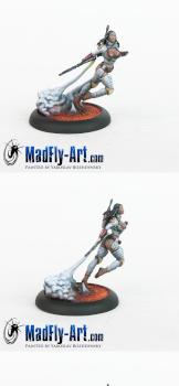 Vixen Hunter without helmet by MadFlyArtStudio