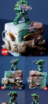 Primaris Intercessor Veteran Sergeant by Little Mad Paintings