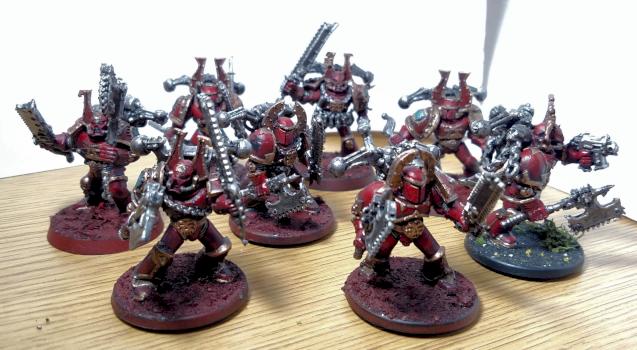 Khorne Berzerkers by TheReddestButcher