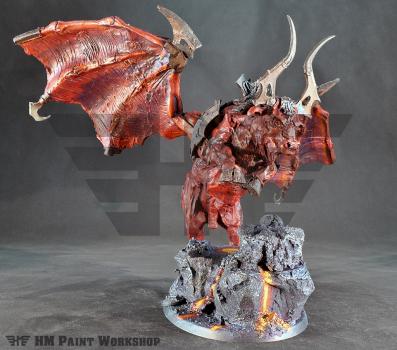 Warhammer AoS Legion Azgorth Drazhoath the Ashen Great Taurus by hmpaintworkshop