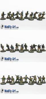 Steel Legion Infantry Squad 1 by MadFlyArtStudio