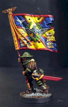 Imperial Guard Standard Bearer by grndl