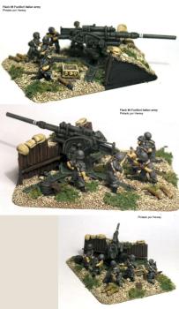 Italian 8.8cm Flak 36 of Flames of War by H3resy