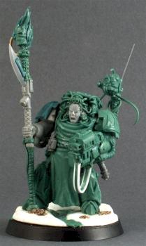 Legion of the Damned librarian w/servo skull close-up by the Infadel
