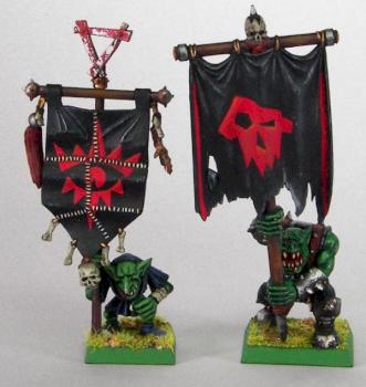 Orc and goblin standard bearer by LordSat