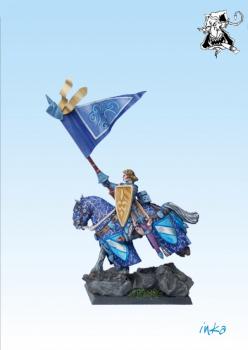Bretonnian Standard bearer by Black Gobbo