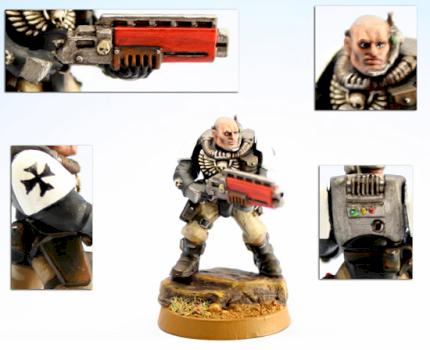 Black Templars Neophyte with shotgun by Russ