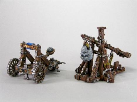 Dwarf and Orc Rock Lobbers by LordSat