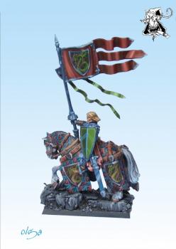 Bretonnian Standard Bearer by Black Gobbo