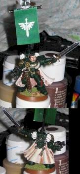 Dark Angels Hero - OOP GW Pewter Hero Model by asmodai77