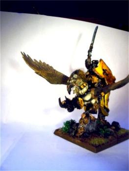 Béatrice de Moussillon on her hippogriff by supranain