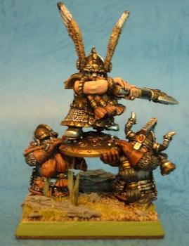 Dwarf King Alrik and Shieldbearers by dragonyim