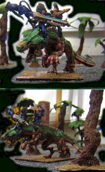 Eldar Alaitoc & Exodite Alliance Carnosaur conversion by Zany Reaper