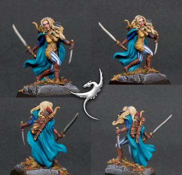 Female Wood Elf Warrior by ar2roo