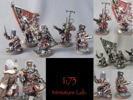 Command Squad Vostroyan Imperial Guard by 1a73MiniatureLab