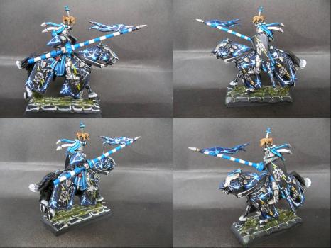 Warhammer Bretonnian Champion Knight of Lightning Strikes by tinman755