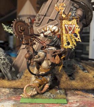skaven warlord on rat ogre bonebreaker by JWoodbeck