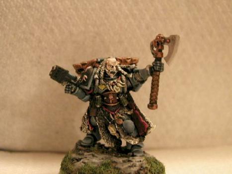Space Wolves Rune Priest by Whoopdedo