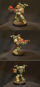 Death Guard Plague Marine Champion Conversion by Samuka