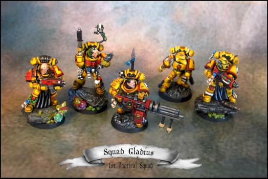 Imperial Fists Tactical Squad Gladius by Tore Bolhoej