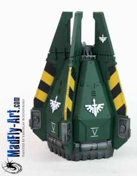 Dark Angels Drop Pod by MadFlyArtStudio