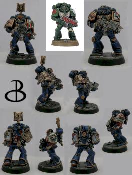 My version miniatures space marine Dark Vengeance by bonecamp1779