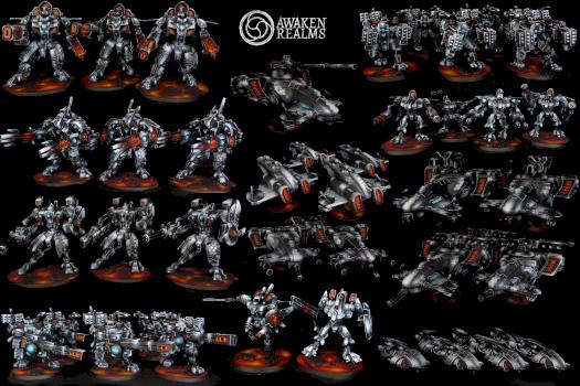 Tau Hexagonal army by Awaken Realms