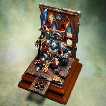Bored Grey Knight diorama by Nokistudio
