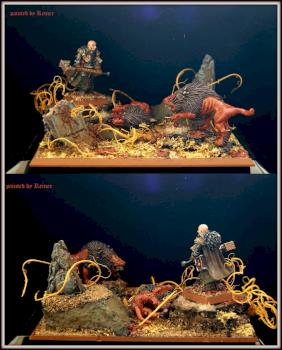 Warrior Priest diorama by Reiner