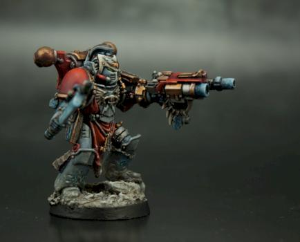 Space Wolf Rune Priest by Sable