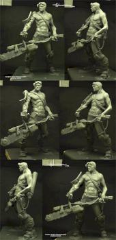 Zombie Slayer - plasticine sketch by Scibor