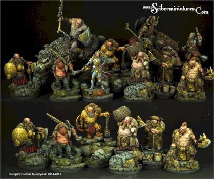 54mm fantasy figures by Scibor