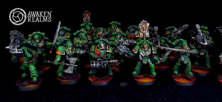 Horus Heresy Salamanders Veteran Tactical Squad by Awaken Realms