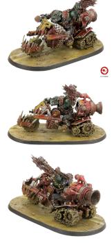Ork Warboss on Bike, Forge World by kreativerlemming