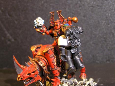 Khornate Thunderwolf Conversion of the World Eaters Chaos Space Marines by GreatGunz