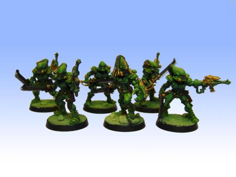 Eldar Striking Scorpions Aspect Unit by Krusewarlock
