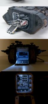Land Raider Huargos Invernales Con Iluminacion by Morzo