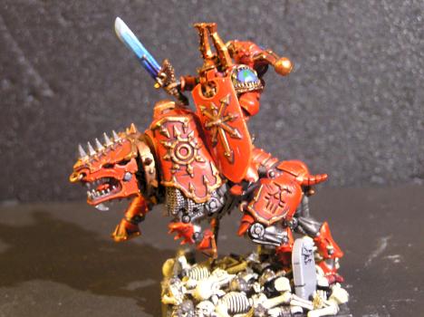 Khornate Thunderwolf Conversion of the World Eaters Chaos Space Marines by GreatGunz