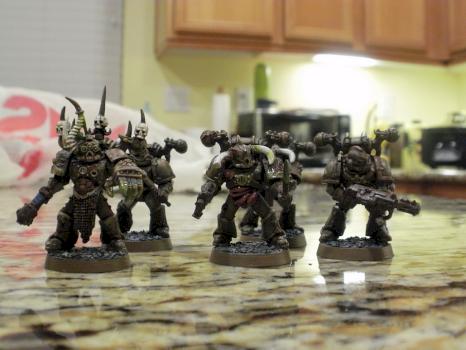 Death Guard squad by timofnurgle