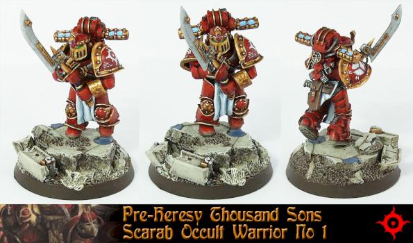Pre-Heresy Thousand Son Scarab Occult Warrior by Proiteus