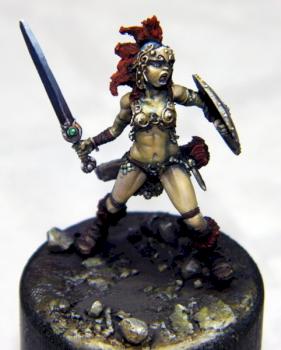 Celt Warrioress (Figurine Montrouge) by UnAutreLapin