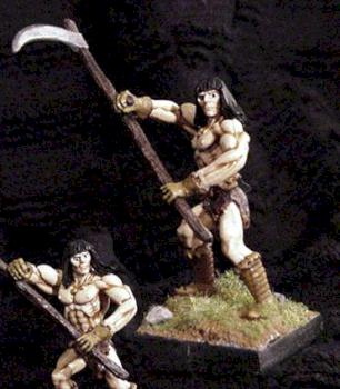 Barbarian with Scythe by ThePolo