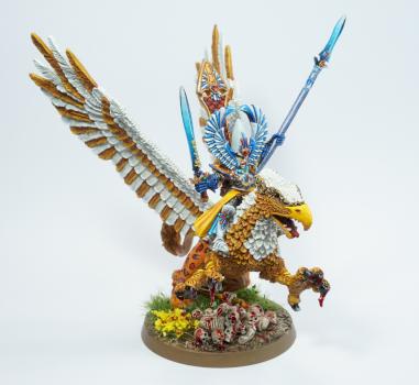 Eltharion the Grim on Griffon Stormwing by Highelves.addict