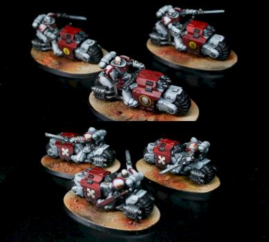 White Scars Outrider Squad by goblet