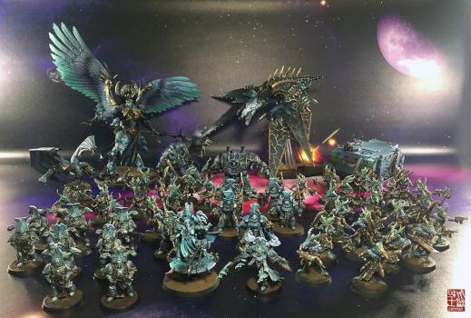 Thousand sons army,Commission work by caiman