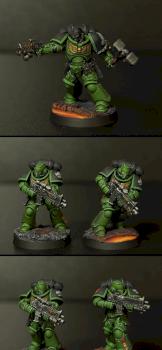 Salamanders Primaris Space Marines Intercessor Squad by hsh521