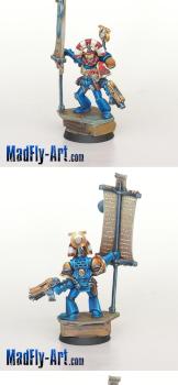 Ultramarines Standard Bearer by MadFlyArtStudio