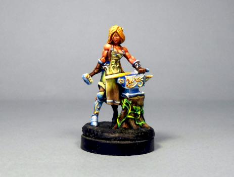 Female Elf Blacksmith by Artufactory Baka